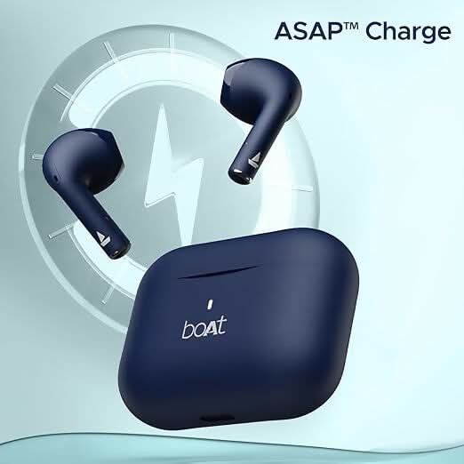 boAt Airdopes Ace Wireless Earbuds – 35H Playback, ASAP™ Charge, BEAST™ Mode, ENx™ Technology (Starry Blue)