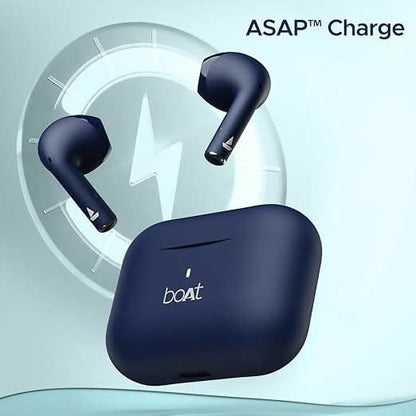 boAt Airdopes Ace Wireless Earbuds – 35H Playback, ASAP™ Charge, BEAST™ Mode, ENx™ Technology (Starry Blue)